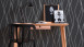 papier peint en vinyle noir à rayures modernes trendwall 324