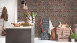 papier peint en vinyle papier peint en pierre brun moderne classique pierres trendwall 611