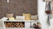 papier peint en vinyle papier peint en pierre brun moderne classique pierres trendwall 611