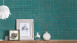papier peint en vinyle bleu moderne rayures classiques origine ethnique 744