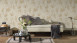 papier peint vinyle beige rétro fleurs classiques & nature romantico 262