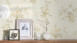 papier peint vinyle crème moderne classique fleurs & nature romantico 345