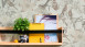 Papier peint maison de campagne Exotic Life A.S. Création country style gris rose 762