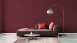 papier peint en vinyle rouge moderne classique uni Jette 5 376