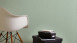 papier peint en vinyle vert moderne classique uni Sumatra 754