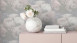 Papier peint en vinyle New Walls Romantic Dream Livingwalls Vintage White Grey Pink 923