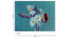 Papier peint vinyle The Wall Fleurs & Nature Bleu vintage 691