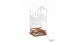 Table de pique-nique Freebie 1 - 120 x 120cm avec possibilité de s'asseoir