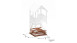 Table de pique-nique Freebie 1 - 120 x 120cm avec possibilité de s'asseoir