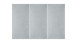 planeo SoftWall - Coussin mural acoustique 60x30cm gris clair
