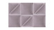 planeo ComfortWall - Coussin mural acoustique 30x30cm rose