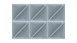 planeo ComfortWall - Coussin mural acoustique 30x30cm gris argenté triangle 2pcs.