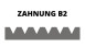 Spatule Prinz dentelée B2 180mm
