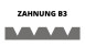 Spatule Prinz dentelée B3 180mm