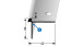 planeo profilé pour nez de marche 2500 mm 873