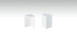 Coins extérieurs auto-adhésifs pour plinthe F100201M Modern White 18 x 50 mm - 2pcs.