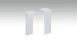 Pièce de jonction autocollante pour plinthe F100201M Modern White 18 x 50 mm - 2pcs.