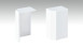 Embout autocollant pour plinthe F100201M Modern White 18 x 50 mm - 2pcs.