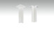 Angle intérieur auto-adhésif pour plinthe F100202M Modern White 18 x 80 mm