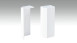 Embout autocollant pour plinthe F100202M Modern White 18 x 80 mm