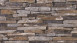 Vinyl wallpaper design panel stone wallpaper brown retro classic stones pop.up panel 3D 721