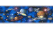 Papier peint bordure bleu rétro enfants fleurs & nature Borders Only 10 313