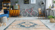 tapis planeo - Baroque 500 crème / bleu