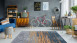 tapis planeo - Blaze 300 Beige / Blue