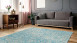 tapis planeo - finition 100 turquoise / or