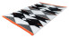 tapis planeo - Broadway 500 noir / blanc / rouge