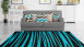 tapis planeo - Broadway 200 anthracite / turquoise