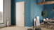 planeo Porte intérieure CPL CPL 1.0 - Arne Pin horizon 2110 x 985 mm DIN L - Rond RSP Paumelle 2-t