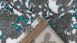 tapis planeo - Broadway 600 turquoise