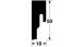 Plinthes MEISTER Terrazzo foncé 6858 - 2380 x 50 x 18 mm