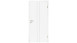 planeo Porte intérieure laquée Laque 2.0 - Melf 9010 Laque blanche 2110 x 985 mm DIN R - Rond RSP Paumelle 2-t