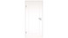 planeo Porte intérieure laquée Laque 2.0 - Nalle 9016 Laque blanche 1985 x 985 mm DIN L - Rond RSP Paumelle 3-t