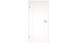 planeo Porte intérieure laquée Laque 2.0 - Nandolf 9010 Laque blanche 2110 x 610 mm DIN R - Rond RSP Paumelle 3-t