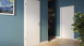 planeo Porte intérieure laquée Laque 2.0 - Nantje 9010 Laque blanche 2110 x 985 mm DIN R - Rond RSP Paumelle 3-t