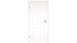 planeo Porte intérieure laquée Laque 2.0 - Nelda 9010 Laque blanche 2110 x 985 mm DIN L - Rond RSP Paumelle 3-t