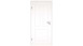 planeo Porte intérieure laquée Laque 2.0 - Nelda 9010 Laque blanche 2110 x 610 mm DIN L - Rond RSP Paumelle 3-t