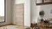 planeo Porte intérieure CPL CPL 1.0 - Ole chêne horizon 2110 x 860 mm DIN L - Rond RSP Paumelle 2-t