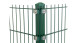 Poteaux d'angle de type P vert mousse pour clôture à double maille