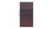 planeo Solid Grande - Porte Standard noyer avec cadre aluminium