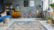 tapis planeo - Antigua 500 crème / bleu