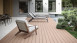 planeo terrasse composite - lame massive gris sable antique vieillie/brossé