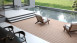 planeo terrasse composite - lame massive gris sable antique vieillie/brossé