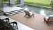 planeo terrasse composite - lame massive gris sable antique vieillie/brossé