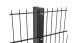 Voir le poteau de protection type WSP anthracite pour clôture à double maille