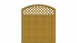 planeo Basic - clôture Type X 180 x 205 cm chêne rouvre naturel
