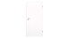 planeo Porte intérieure CPL CPL 1.0 - Knud 9016 Blanc 1985 x 735 mm DIN R - Rond RSP Paumelle 2-t